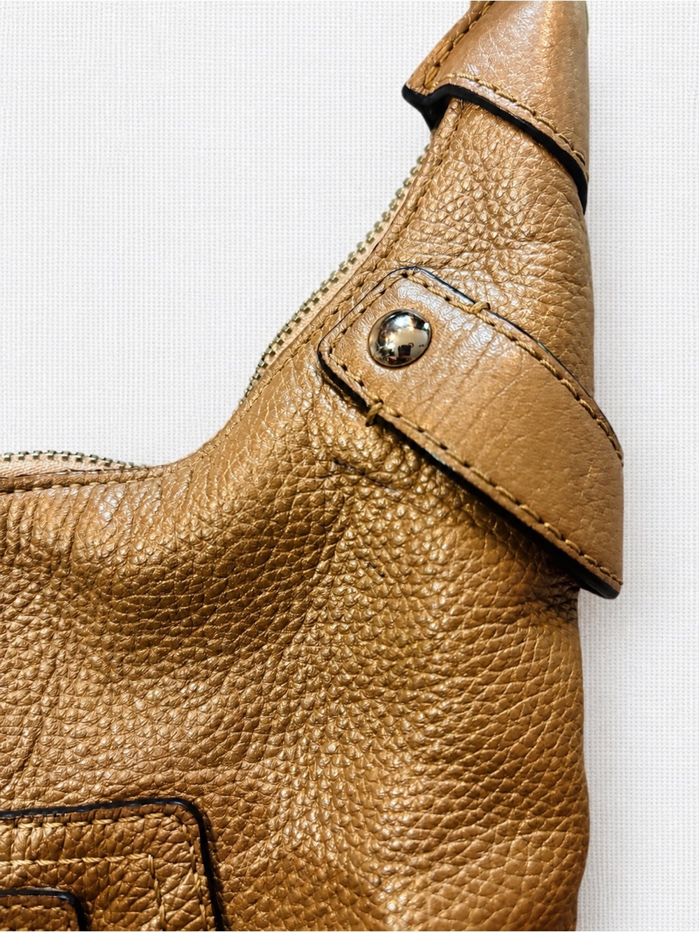 Vintage Coach Penelope Leather Hobo Shoulder Bag Tan Brown 22090 - Picture 5 of 7